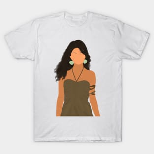 Sel in Green Dress Outfit Fan Art T-Shirt